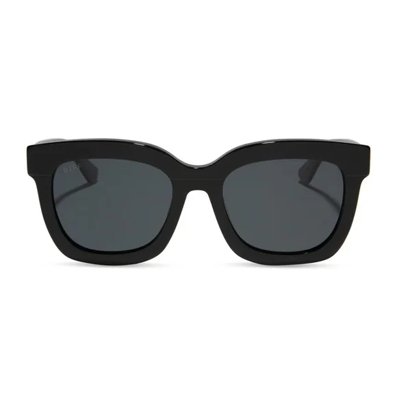 DIFF Carson Black Polarized Sunglasses with DIFF case and cleaning cloth - Picture 8 of 9